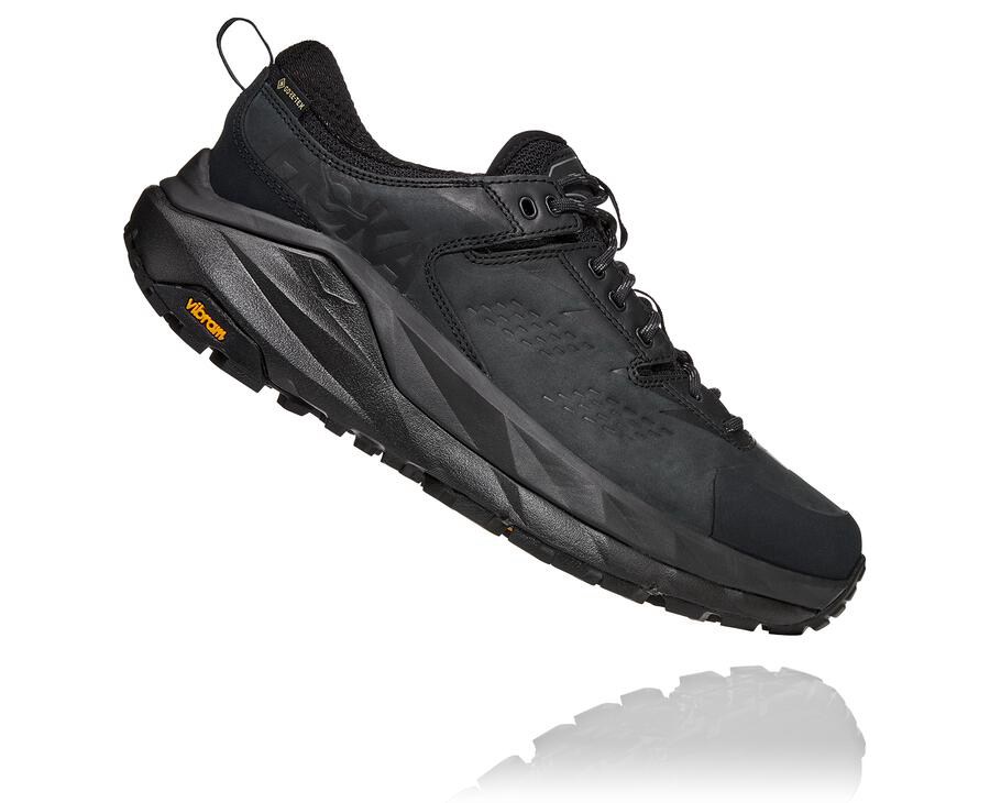 Tenis Hoka One One Trail Hombre Negros - Kaha Bajos Gore-Tex - UKCT74150